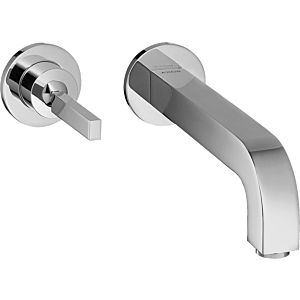 hansgrohe Axor Citterio Waschtischarmatur 39116000 Unterputz, mit Einzelrosette, Auslauf lang, chrom