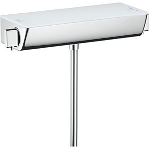 hansgrohe Select Wannen Thermostat 13141000 Ecostat, chrom, Aufputz, mit ESG-Ablage