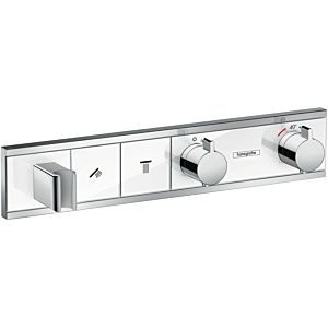 Hansgrohe RainSelect Brausethermostat 15355400 chrom-weiss, für 2 Verbraucher