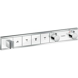 Hansgrohe RainSelect Brausethermostat 15357400 chrom-weiss, für 4 Verbraucher