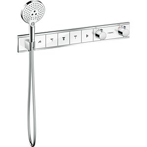Hansgrohe RainSelect Brausethermostat 15358400 chrom-weiss, für 5 Verbraucher