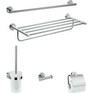 Hansgrohe Bad-Accessoire-Set Logis Universal 41728000, 5-teilig, chrom