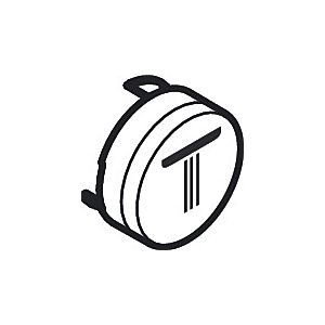 hansgrohe ShowerSelect Druckknöpfe 92572450 für UP-Thermostat, Taste Regenstrahl klein, weiß