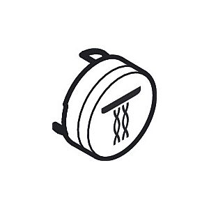 hansgrohe ShowerSelect Druckknöpfe 92575610 für UP-Thermostat, schwarz, Taste Whirlstrahl