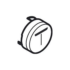 hansgrohe ShowerSelect Druckknöpfe 92576610 für UP-Thermostat, schwarz, Taste Monostrahl