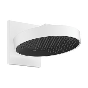 hansgrohe Rainfinity 250 1jet EcoSmart overhead shower 26227700 with wall connection, projection: 273mm, 9 l/min, matt white