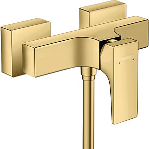 hansgrohe Metropol single lever shower mixer 32560990 exposed, polished gold optic