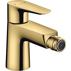 hansgrohe Talis E Bidet-Einhebelmischer 71720990 polished gold optic, mit Ablaufgarnitur