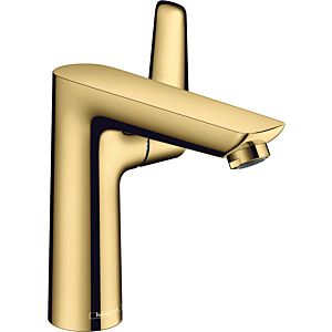 hansgrohe Talis E Waschtisch-Einhebelmischer 71754990 mit Ablaufgarnitur, Ausladung 141 mm, polished gold optic