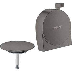 hansgrohe jeu de garnitures Exafill S 58117340 bec de baignoire, avec jet de choc, noir brossé