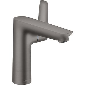 hansgrohe Talis E Waschtisch-Einhebelmischer 71754340 mit Ablaufgarnitur, Ausladung 141 mm, brushed black chrome