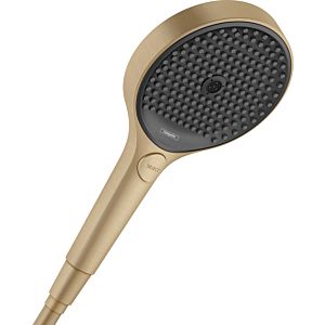 Douchette Hansgrohe Rainfinity 130 EcoSmart+ 26862140, pommeau de douche 130 mm, 3 jets, bronze brossé