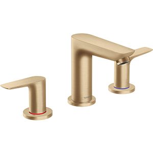 hansgrohe Talis E Waschtisch-3-Loch-Armatur 71733140 mit Ablaufgarnitur, brushed bronze