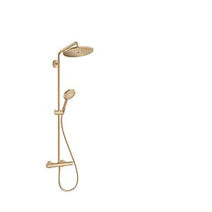 hansgrohe Croma Select S Showerpipe 26891140 avec thermostat et douchette, bronze brossé