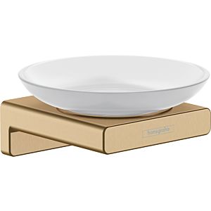 hansgrohe AddStoris soap holder 41746140 Wall mounting, glass, metal, brushed bronze