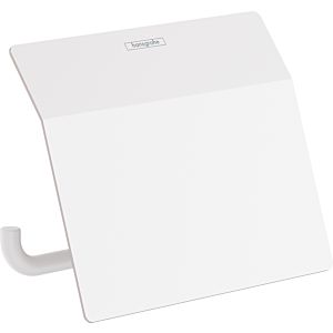 hansgrohe AddStoris Papierrollenhalter 41753700 mit Deckel, Wandmontage, Metall, mattweiß