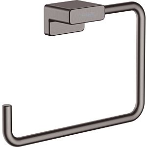 hansgrohe AddStoris Handtuchring 41754340 Wandmontage, Metall, brushed black chrome