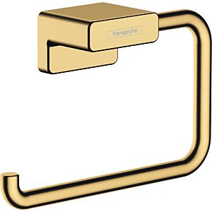 hansgrohe AddStoris toilet roll holder 41771990 without cover, wall mounting, metal, polished gold optic