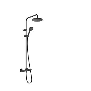 hansgrohe Vernis Blend 200 1jetShowerpipe 26276670 avec thermostat de douche, noir mat