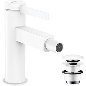 hansgrohe Finoris fitting 76200700 with push-open waste set, matt white