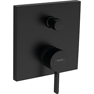 Finoris hansgrohe concealed bath mixer, with integrated safety combination, matt black