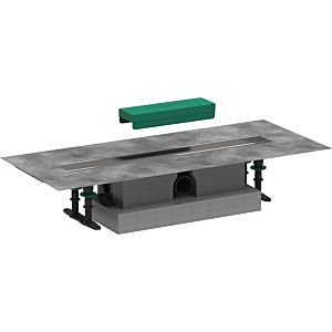 hansgrohe uBox Universel set complet 56022180 60 cm, pour installation standard pour Caniveau de douche