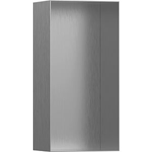 hansgrohe XtraStoris Wandnische 56070800 30x15x10cm, mit offenem Rahmen, Edelstahl Optic