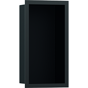hansgrohe XtraStoris Wandnische 56095340 30x15x10cm, mit Designrahmen, mattschwarz, brushed black chrome