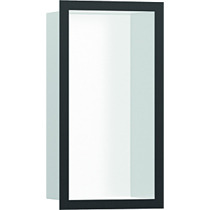 hansgrohe XtraStoris Wandnische 56096340 30x15x10cm, mit Designrahmen, mattweiß, brushed black chrome