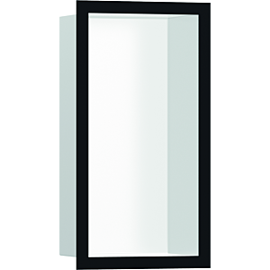 hansgrohe XtraStoris Wandnische 56096670 30x15x10cm, mit Designrahmen, mattweiß, mattschwarz
