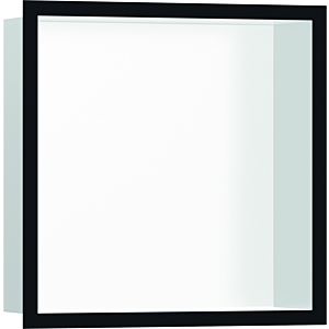 hansgrohe XtraStoris Wandnische 56099670 30x30x10cm, mit Designrahmen, mattweiß, mattschwarz