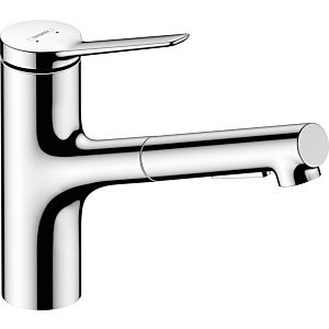 hansgrohe Zesis M33 150 Küchenarmatur 74800000  Ausziehbrause, schwenkbar, 2jet, chrom