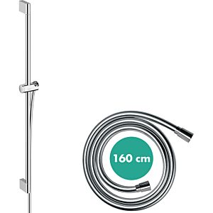 hansgrohe Unica 24401000 90 cm, avec support de douchette push, chromé