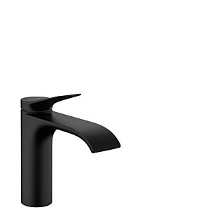 hansgrohe Vivenis 110 Waschtisch-Einhebelmischer 75024670 ohne Zugstangen-Ablaufgarnitur, mattschwarz
