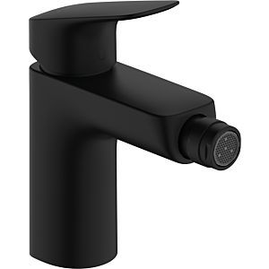 hansgrohe Logis mitigeur de bidet 71200670 ComfortZone 100, hauteur de bec 99 mm, saillie 119 mm, noir mat