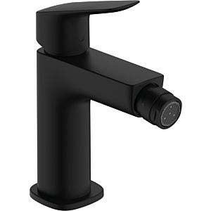 hansgrohe Logis mitigeur de bidet 71201670 noir mat, avec tirette - garniture de vidange