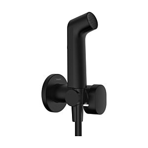 Douchette bidet hansgrohe 1 jet 29232670 EcoSmart, avec support de douchette et flexible de douche 125 cm, noir mat