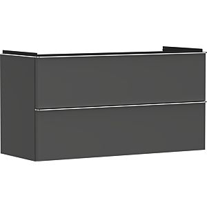 hansgrohe Xelu Q vanity unit 54036000 1180x605x475mm, 2 drawers, diamond gray matt, chrome