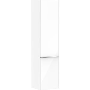 hansgrohe Xelu Q tall cabinet 54135700 370x400x1650mm, door hinge on the left, white high gloss, matt white