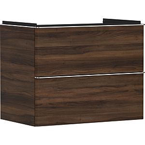 hansgrohe Xelu Q vanity unit 54030000 780x605x475mm, 2 drawers, dark walnut, chrome