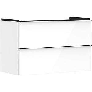 hansgrohe Xelu Q vanity unit 54031000 980x605x475mm, 2 drawers, white high gloss, chrome