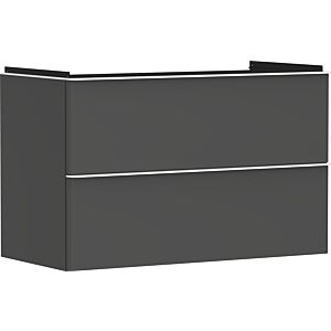 hansgrohe Xelu Q vanity unit 54032700 980x605x475mm, 2 drawers, matt diamond gray, matt white