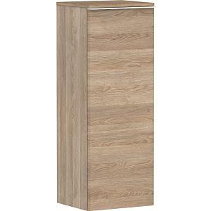 hansgrohe Xelu Q mid-tall cabinet 54133700 370x400x1065mm, door hinge on the right, natural oak, matt white