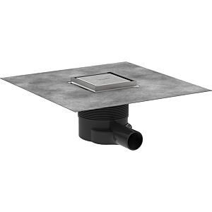 hansgrohe RainDrain complete set point drain 56250800 100 x 100 mm, stainless steel finish