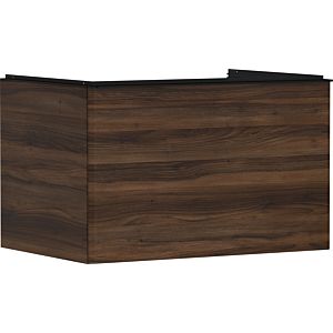 hansgrohe Xelu Q vanity unit 54057670 780x485x550mm, with drawer, dark walnut, matt black