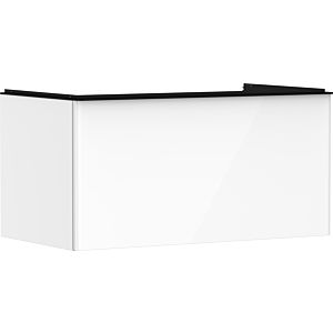 hansgrohe Xelu Q vanity unit 54058670 980x485x550mm, with drawer, high-gloss white, matt black