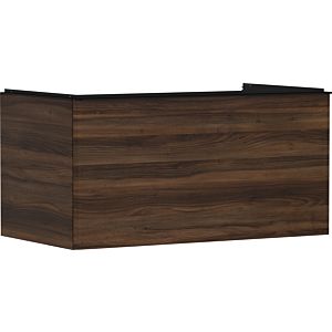 hansgrohe Xelu Q Waschtischunterschrank 54061670 980x485x550mm, mit Schubkasten, Nussbaum dunkel, mattschwarz