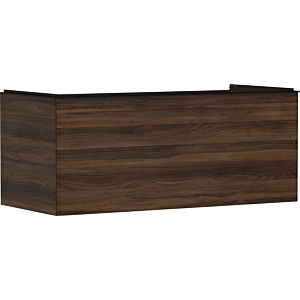 hansgrohe Xelu Q meuble sous-vasque 54065670 1180x485x550mm, tiroir, noyer foncé, noir mat