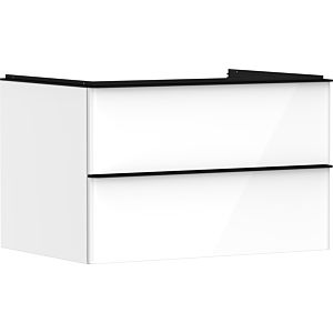 hansgrohe Xelu Q vanity unit 54074670 780x485x550mm, 2 drawers, high-gloss white, matt black