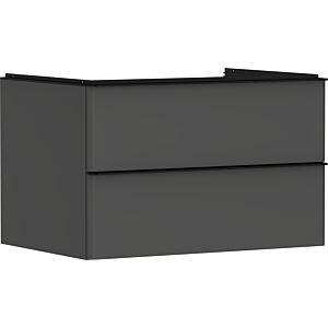hansgrohe Xelu Q vanity unit 54075670 780x485x550mm, 2 drawers, matt diamond gray, matt black